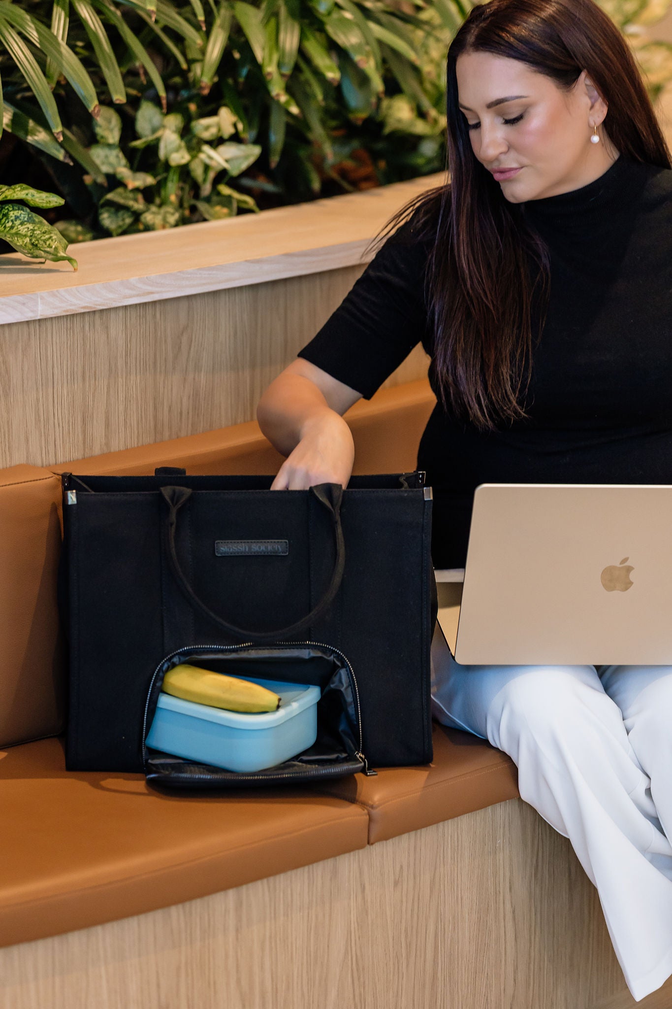 The Daily Tote -  Black (Canvas)