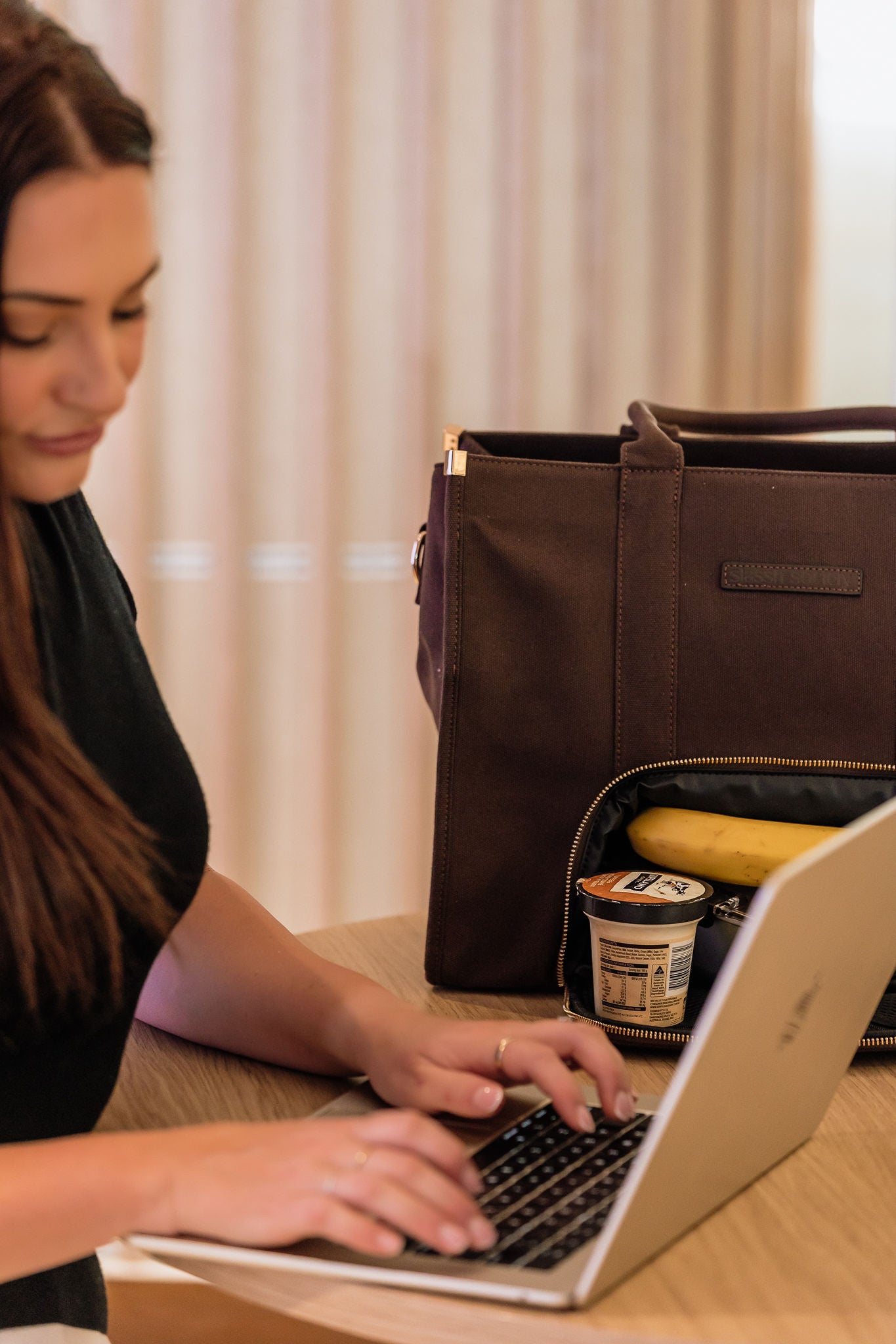 The Daily Tote -  Brown (Canvas)