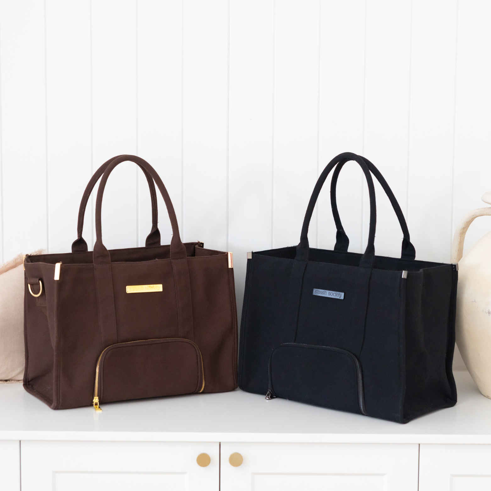 The Canvas Tote -  Black