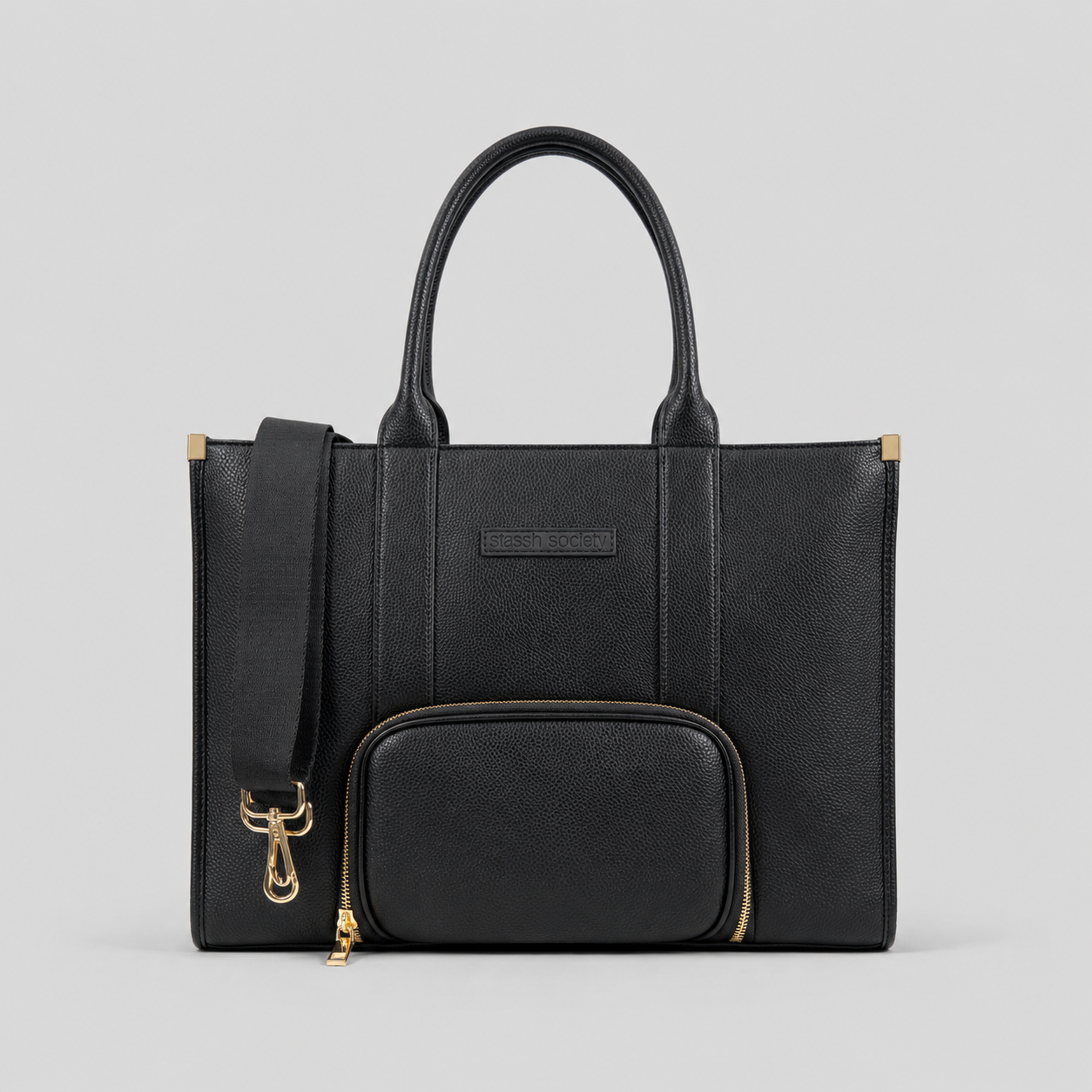 The Daily Tote - Black/Gold Hardware