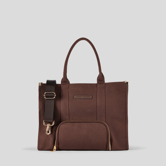 The Daily Tote -  Brown (Canvas)