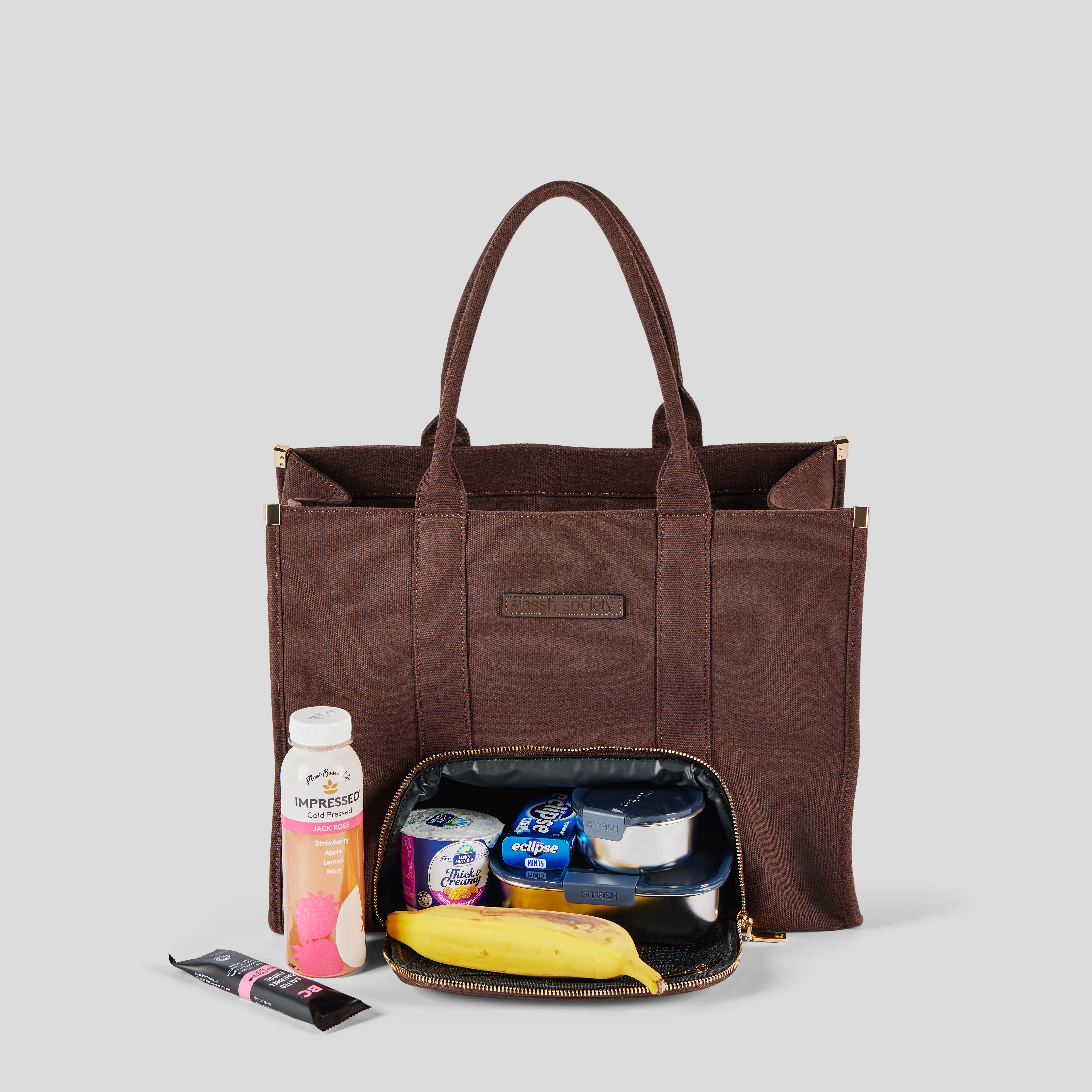 The Daily Tote -  Brown (Canvas)