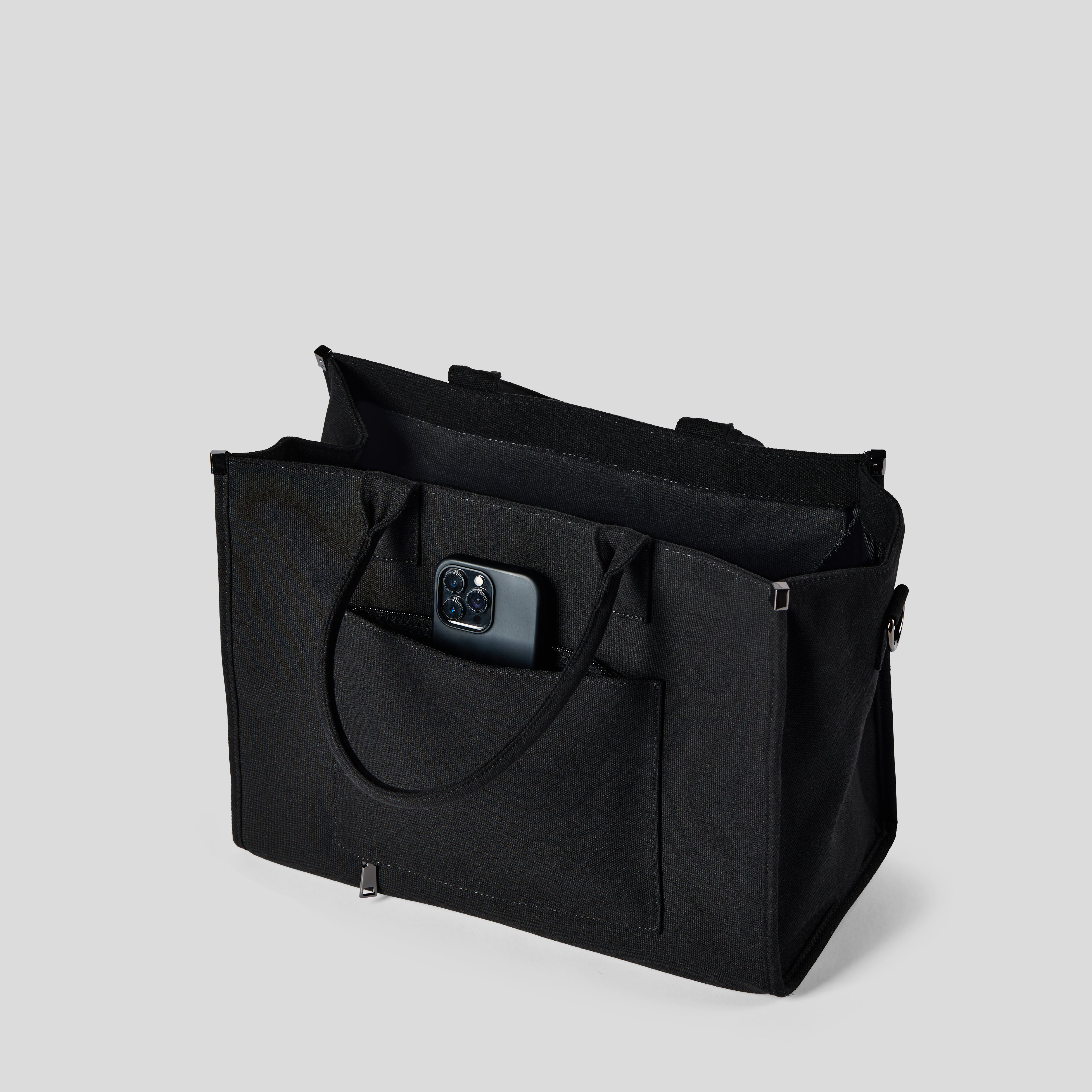 The Daily Tote -  Black (Canvas)