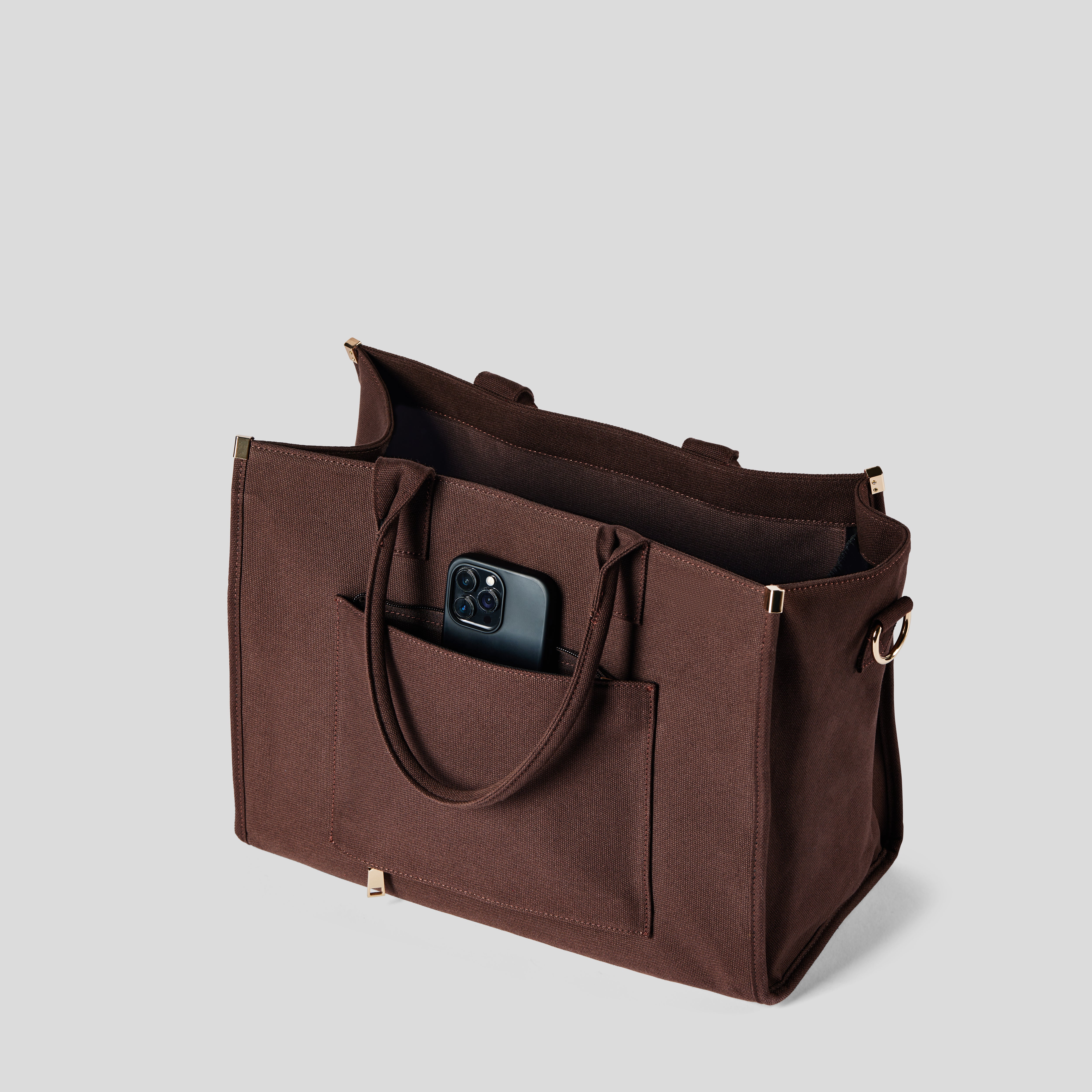 The Daily Tote -  Brown (Canvas)