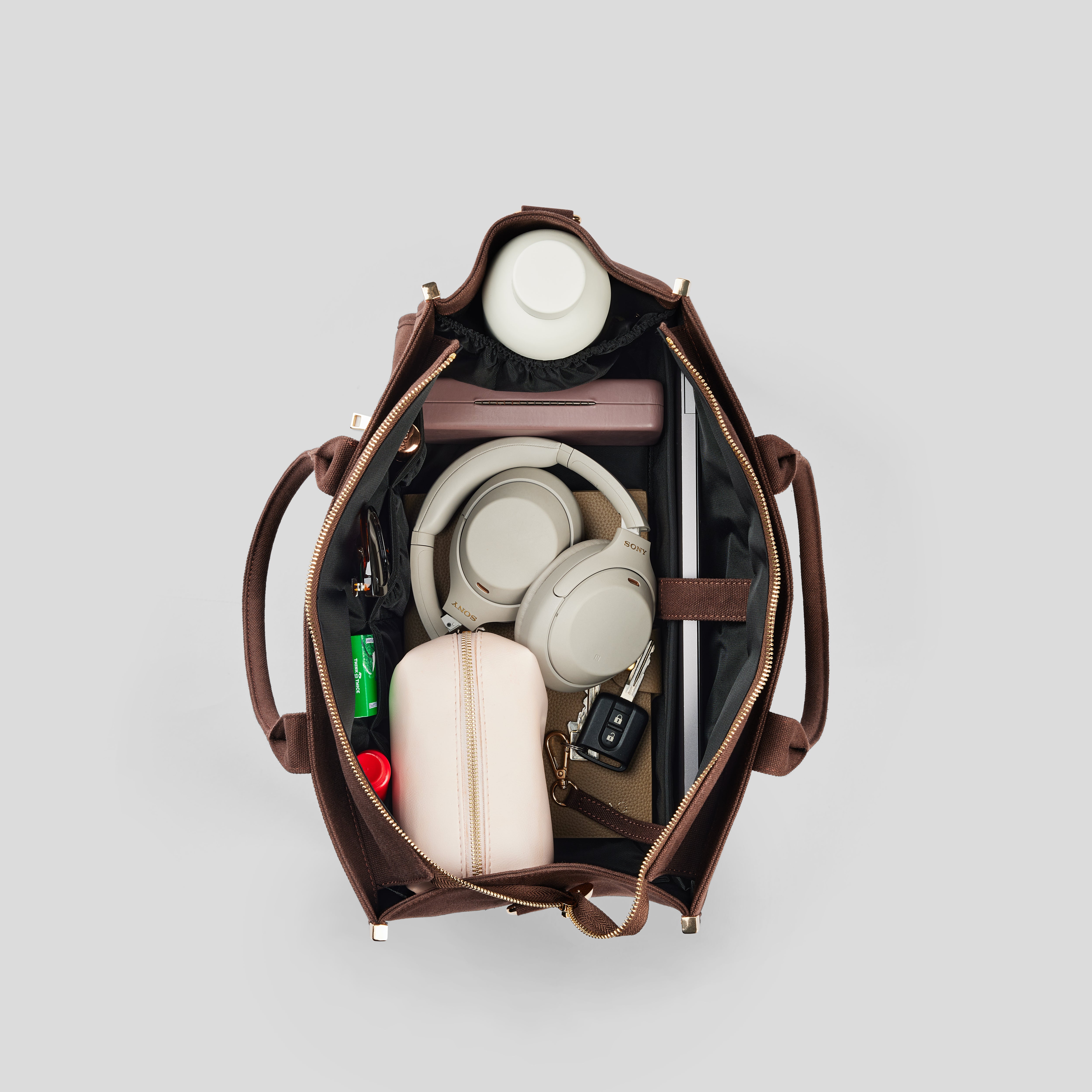 The Daily Tote -  Brown (Canvas)