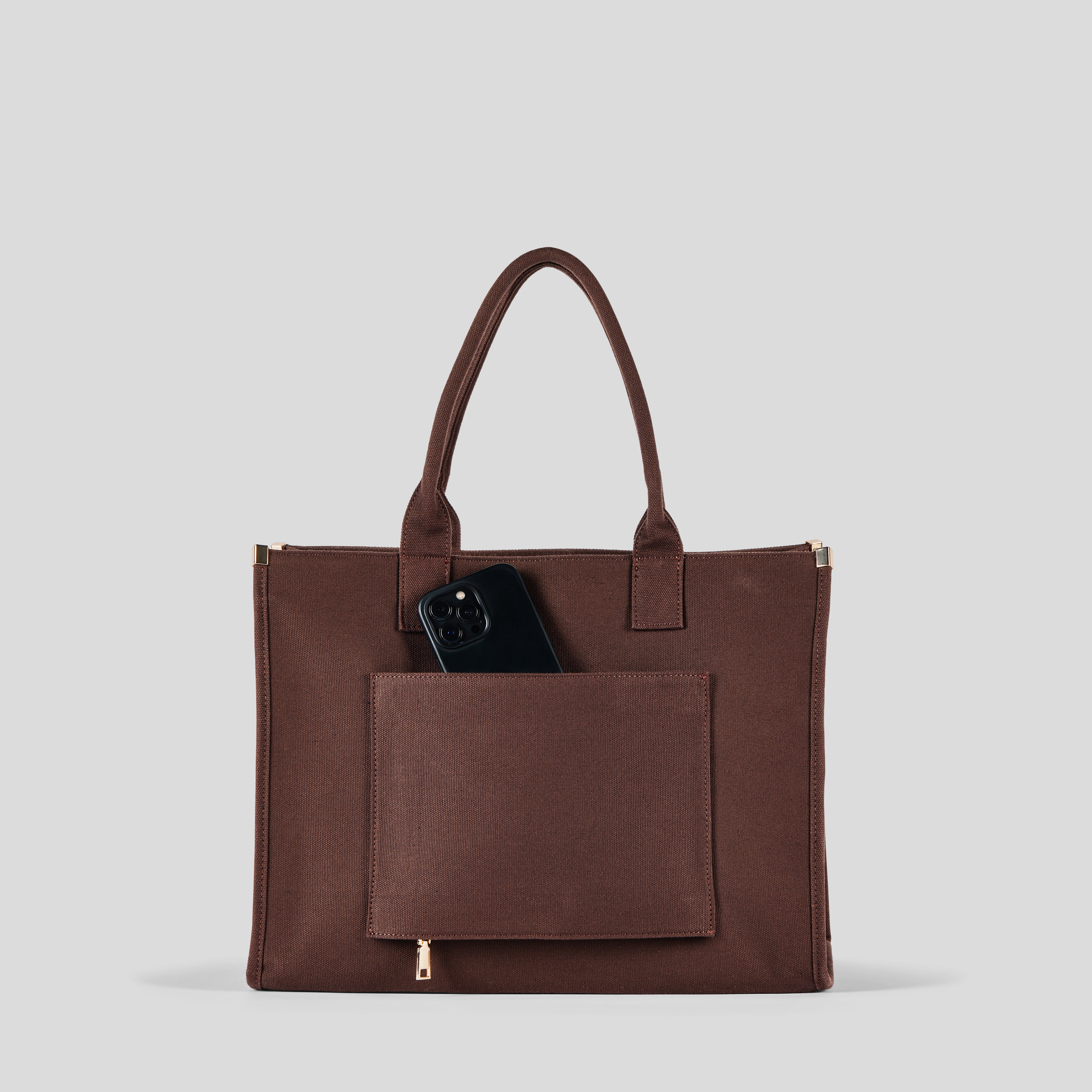 The Daily Tote -  Brown (Canvas)